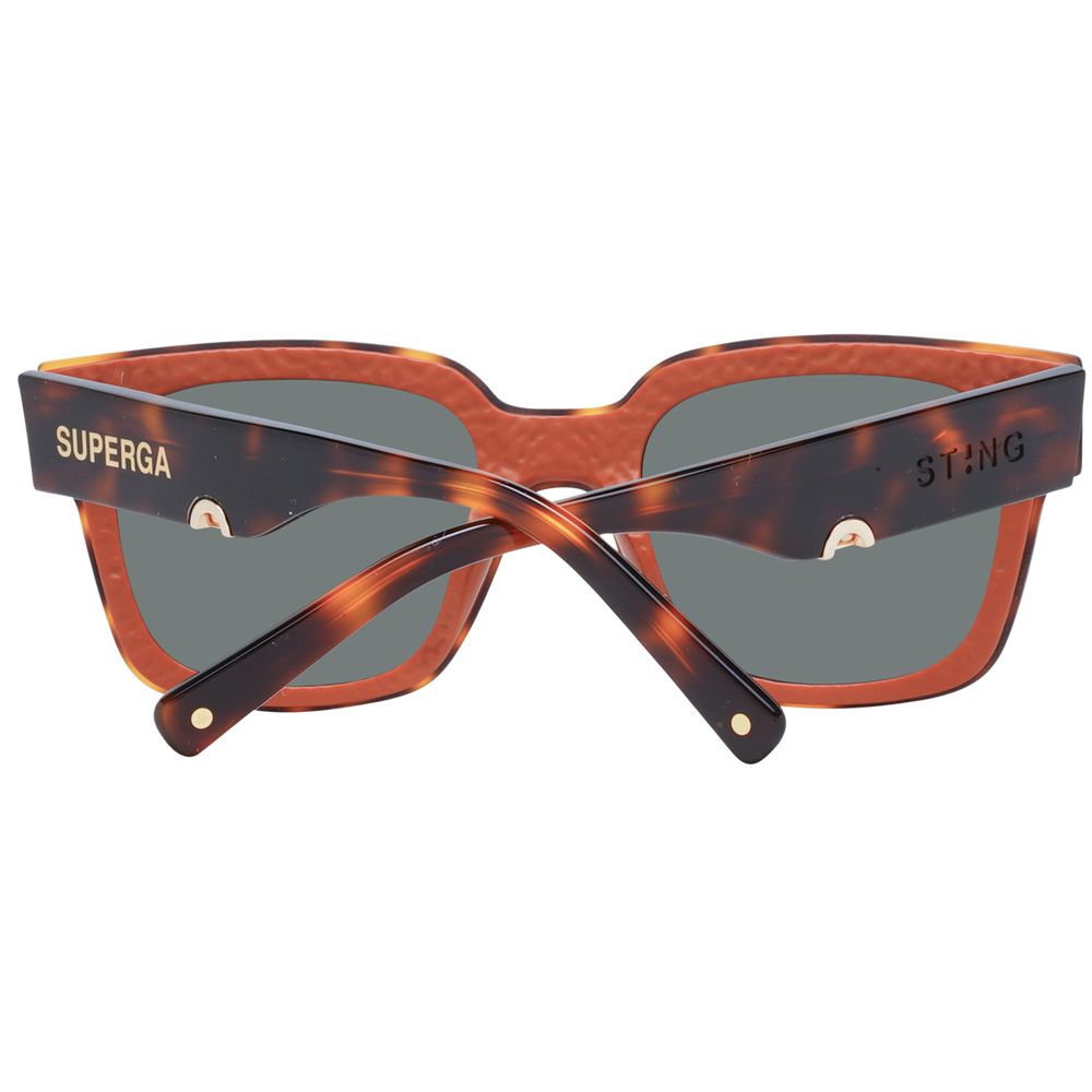 Sting Braune Sonnenbrille aus Acetat & Kunststoff