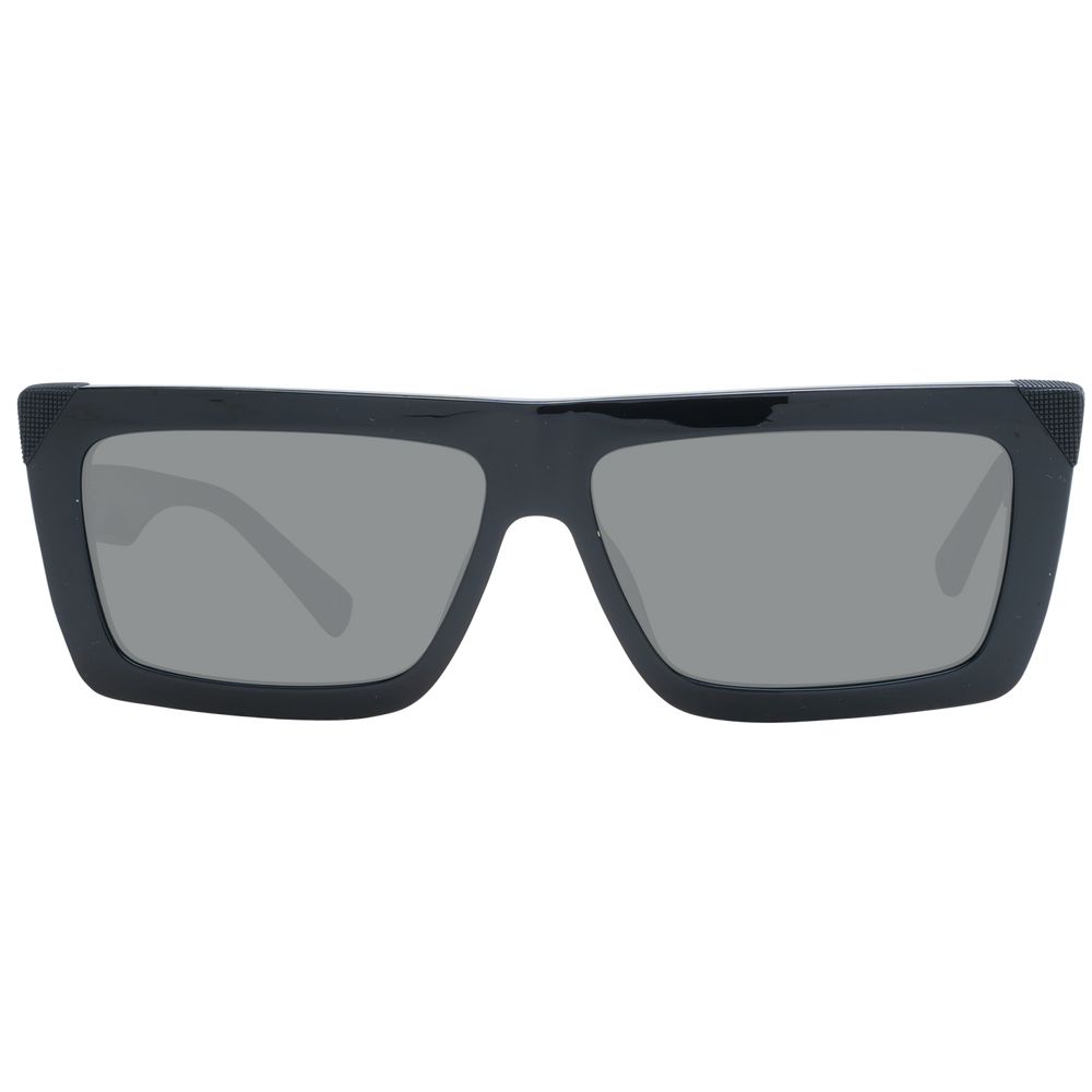 Sting Schwarze Sonnenbrille aus Acetat und Kunststoff