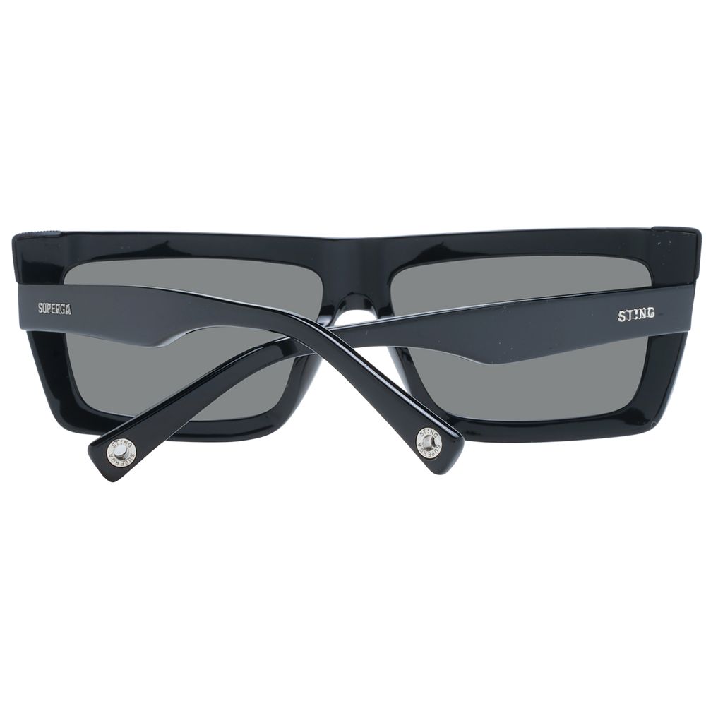 Sting Schwarze Sonnenbrille aus Acetat und Kunststoff