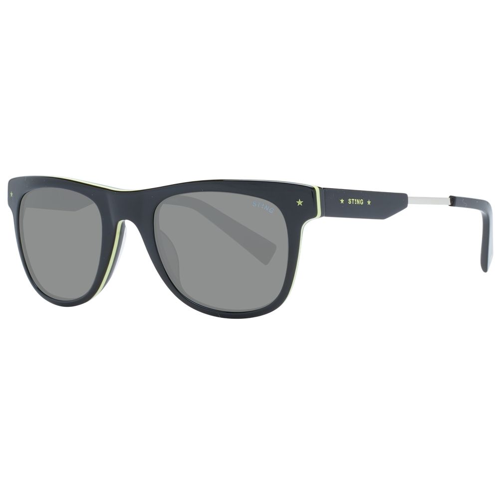 Sting Schwarze Sonnenbrille aus Acetat und Kunststoff