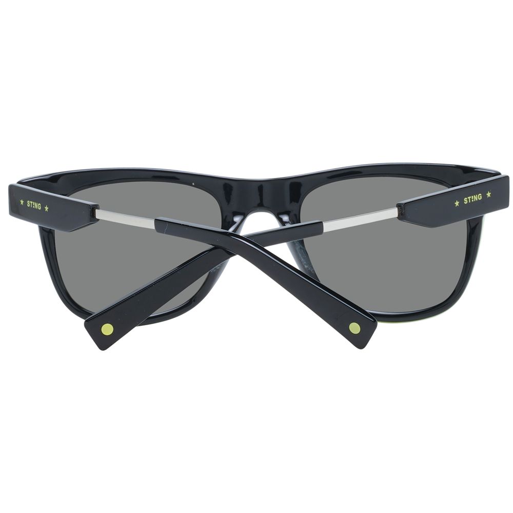 Sting Schwarze Sonnenbrille aus Acetat und Kunststoff