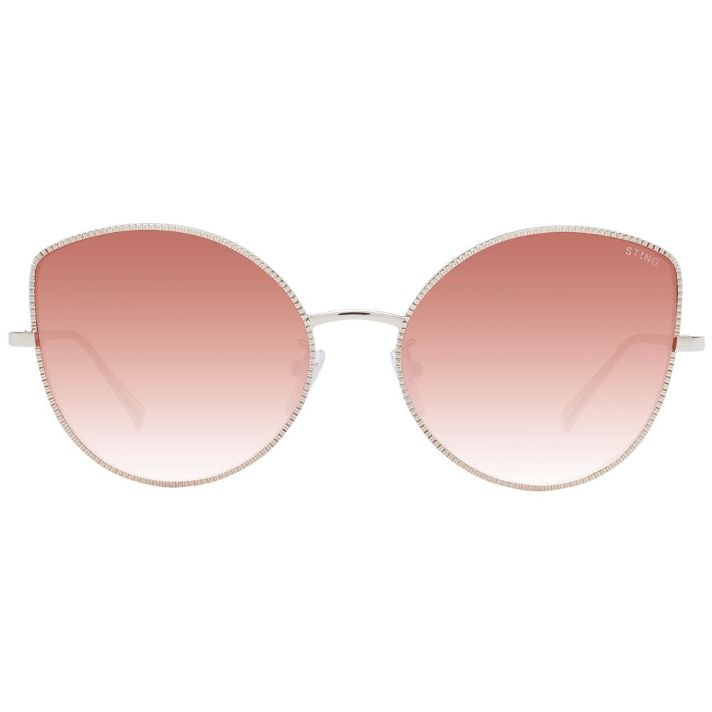 Sting Sonnenbrille aus roségoldfarbenem Metall