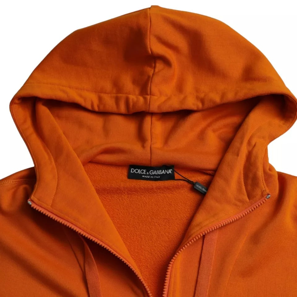Dolce & Gabbana Orange Kapuzenpullover Pullover Sweater