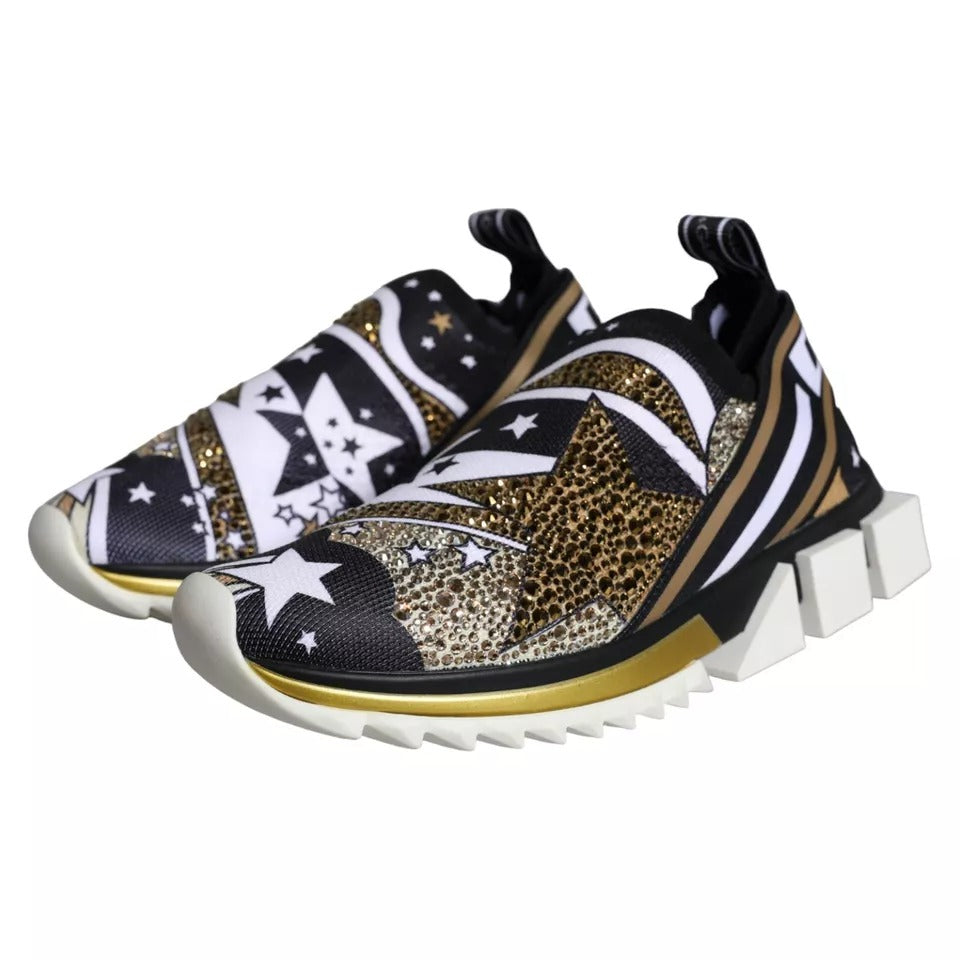 Dolce & Gabbana Multicolor Comet Star Print Sorrento Sneakers Schuhe