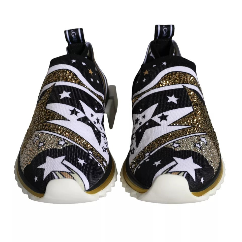 Dolce & Gabbana Multicolor Comet Star Print Sorrento Sneakers Schuhe