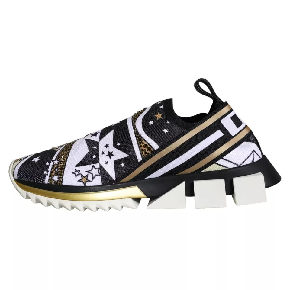 Dolce & Gabbana Multicolor Comet Star Print Sorrento Sneakers Schuhe