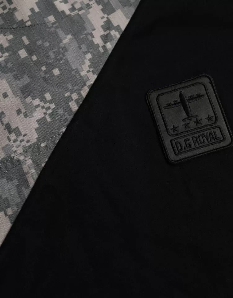 Dolce & Gabbana Multicolor Camouflage Baumwolle Rundhalsausschnitt Männer T-shirt