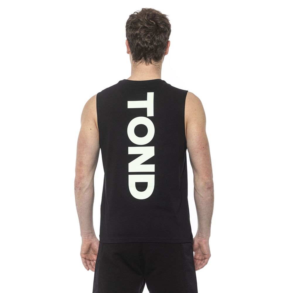 Tond Schwarzes Baumwolle Männer Tank Top