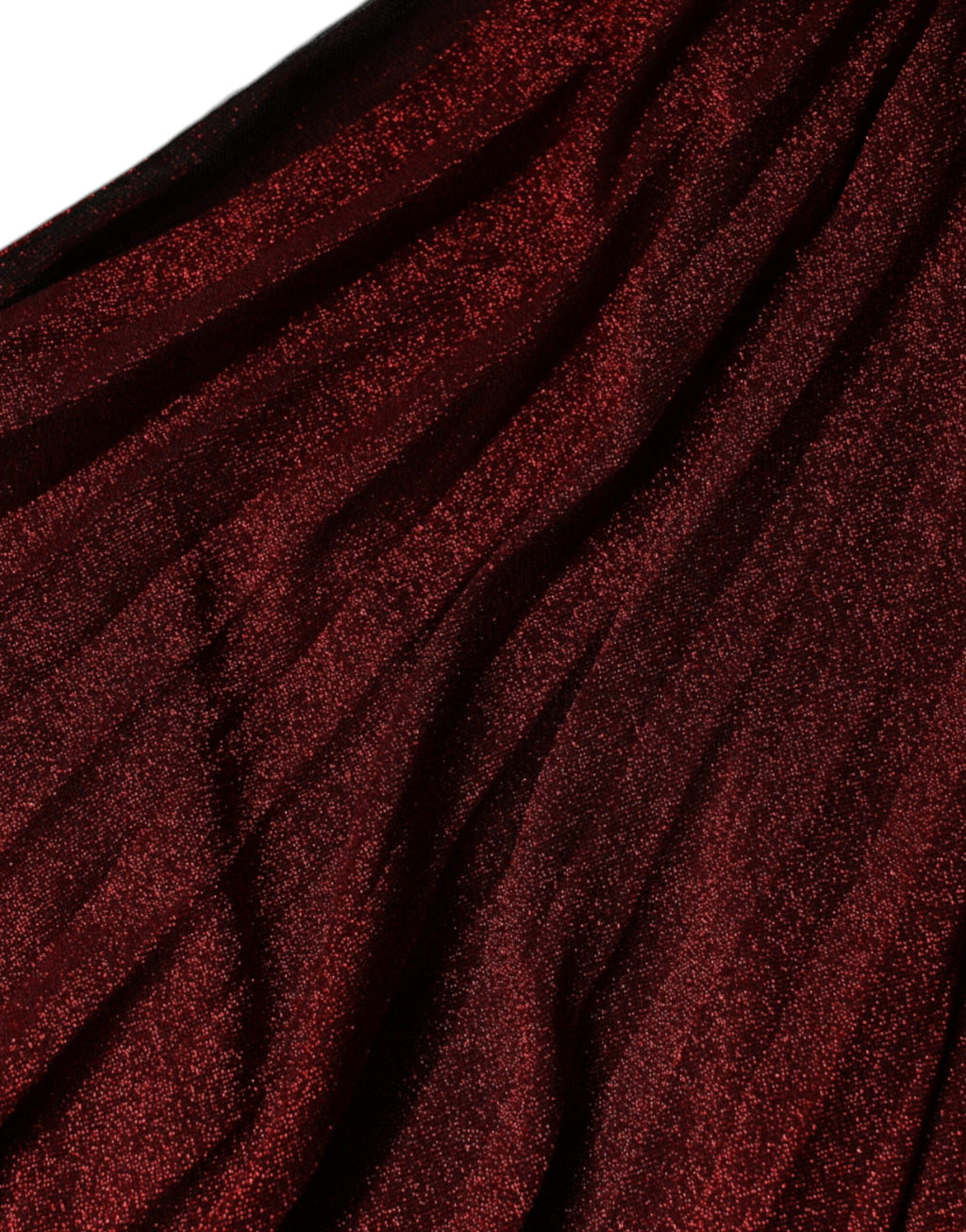 Dolce & Gabbana rotes plissiertes A-Linien-Minikleid mit einem Schulterträger
