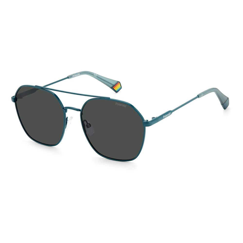 Polaroid Blaue Edelstahl-Sonnenbrille