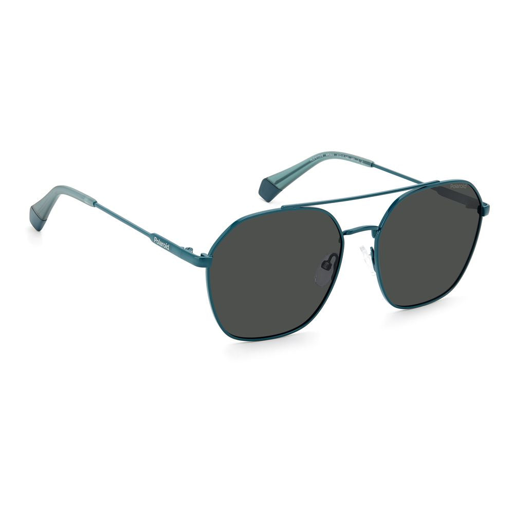 Polaroid Blaue Edelstahl-Sonnenbrille