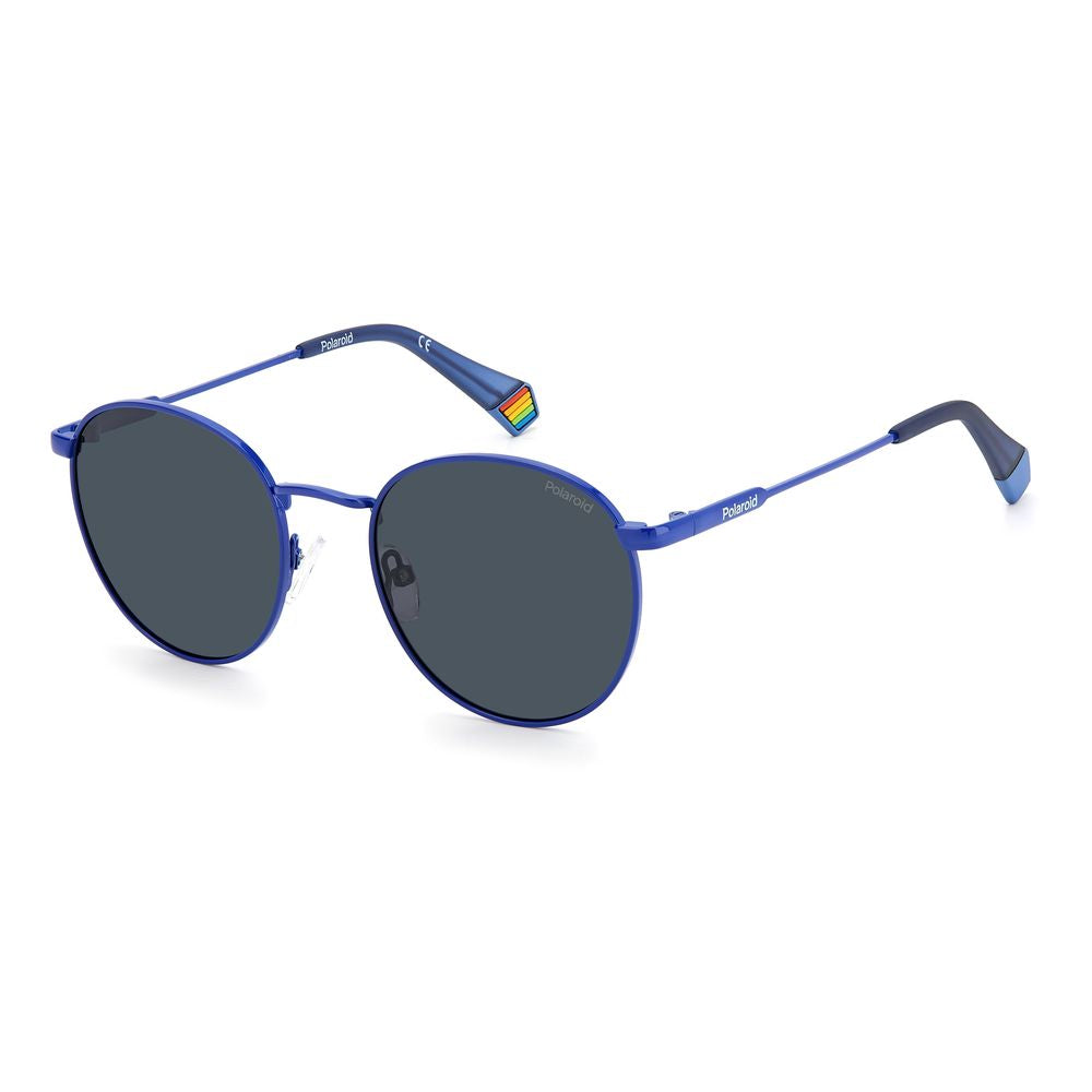 Polaroid Blaue Edelstahl-Sonnenbrille