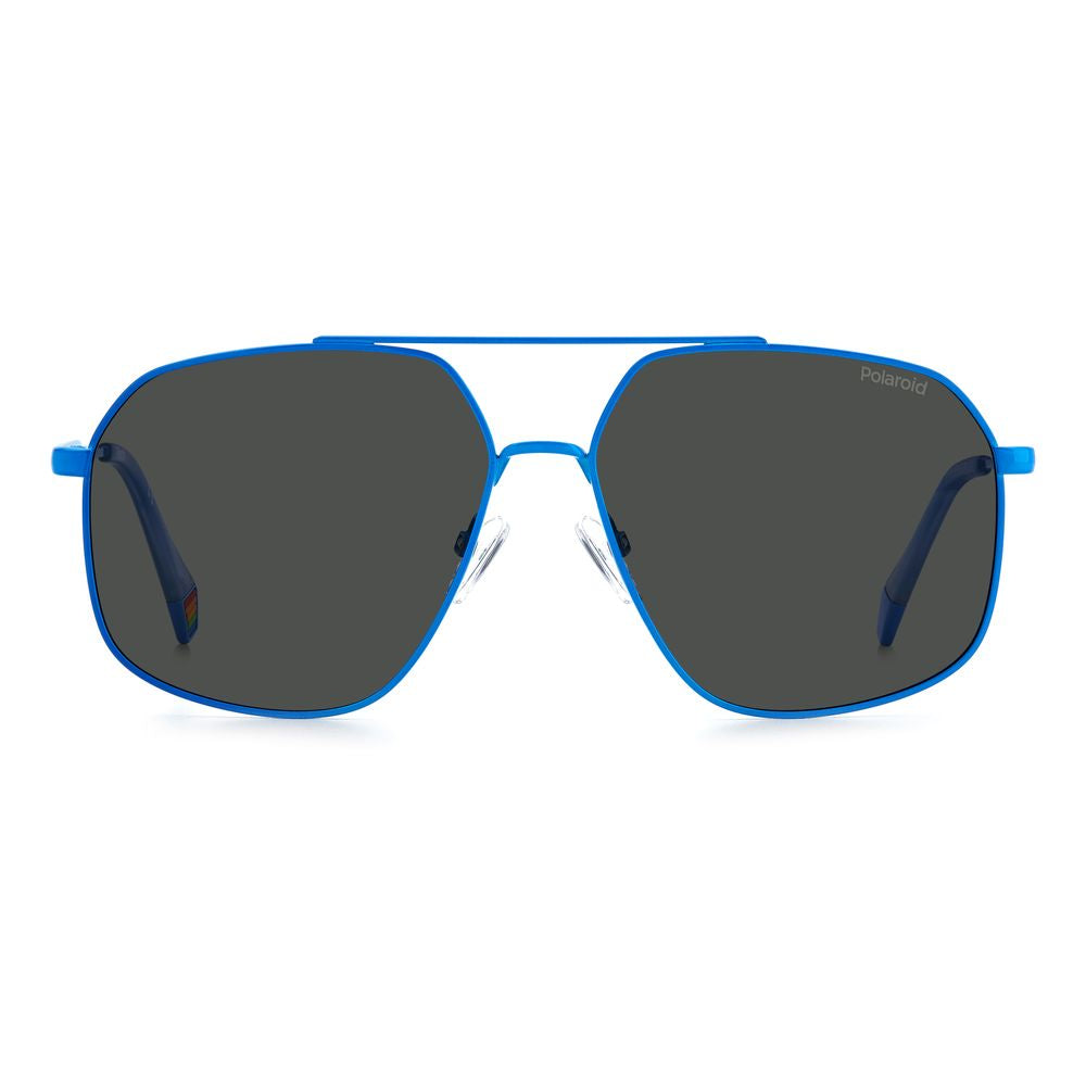 Polaroid Blaue Edelstahl-Sonnenbrille