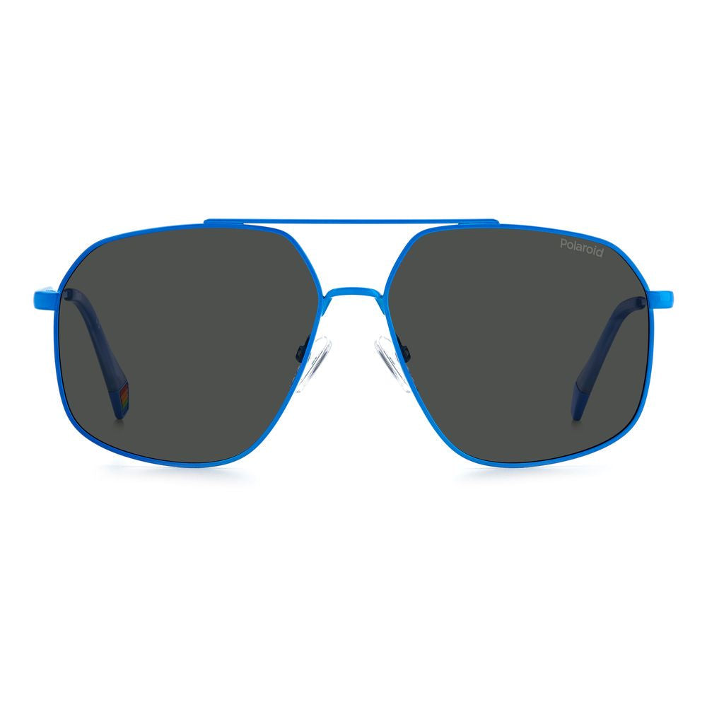 Polaroid Blaue Edelstahl-Sonnenbrille