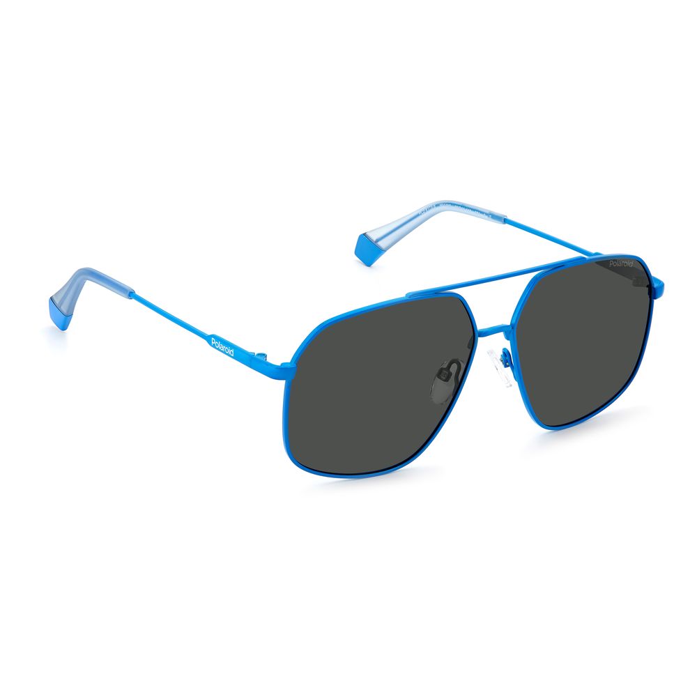 Polaroid Blaue Edelstahl-Sonnenbrille
