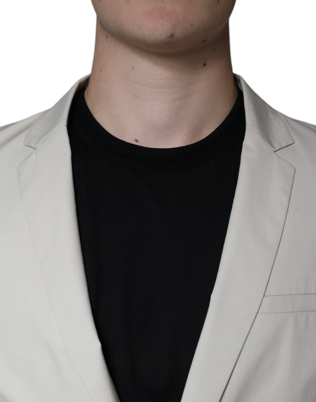 Paolo Pecora Milano Beige Einreihiges Kleid Formeller Mantel Blazer