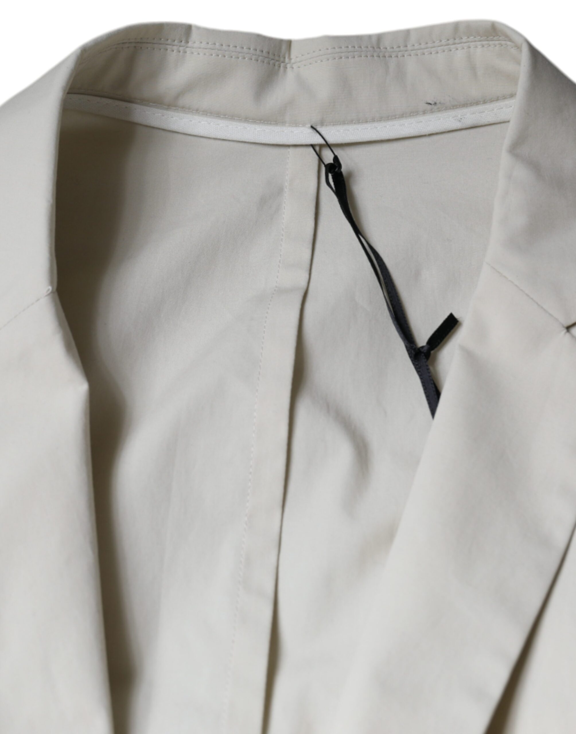 Paolo Pecora Milano Beige Einreihiges Kleid Formeller Mantel Blazer