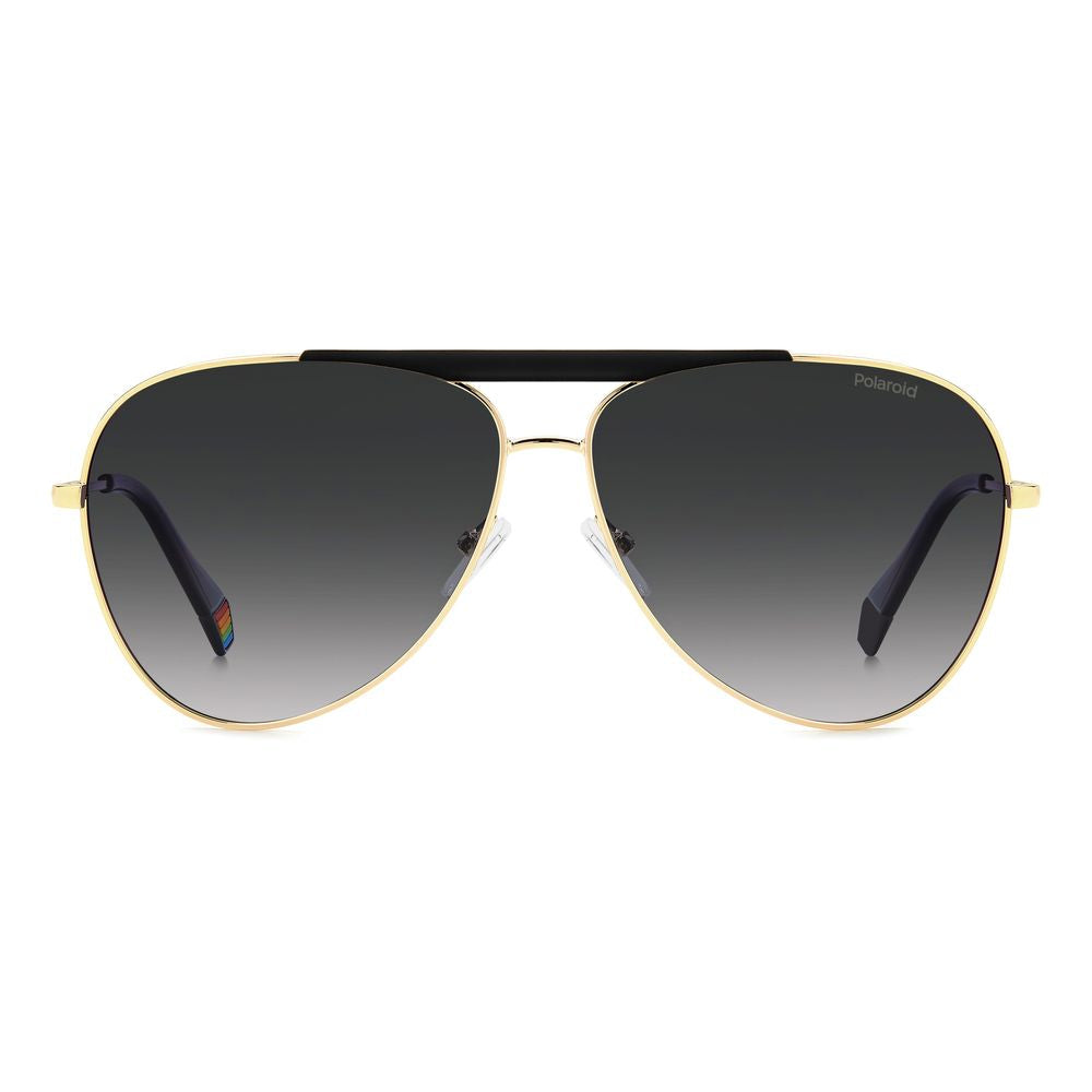 Polaroid Schwarze Metall-Sonnenbrille