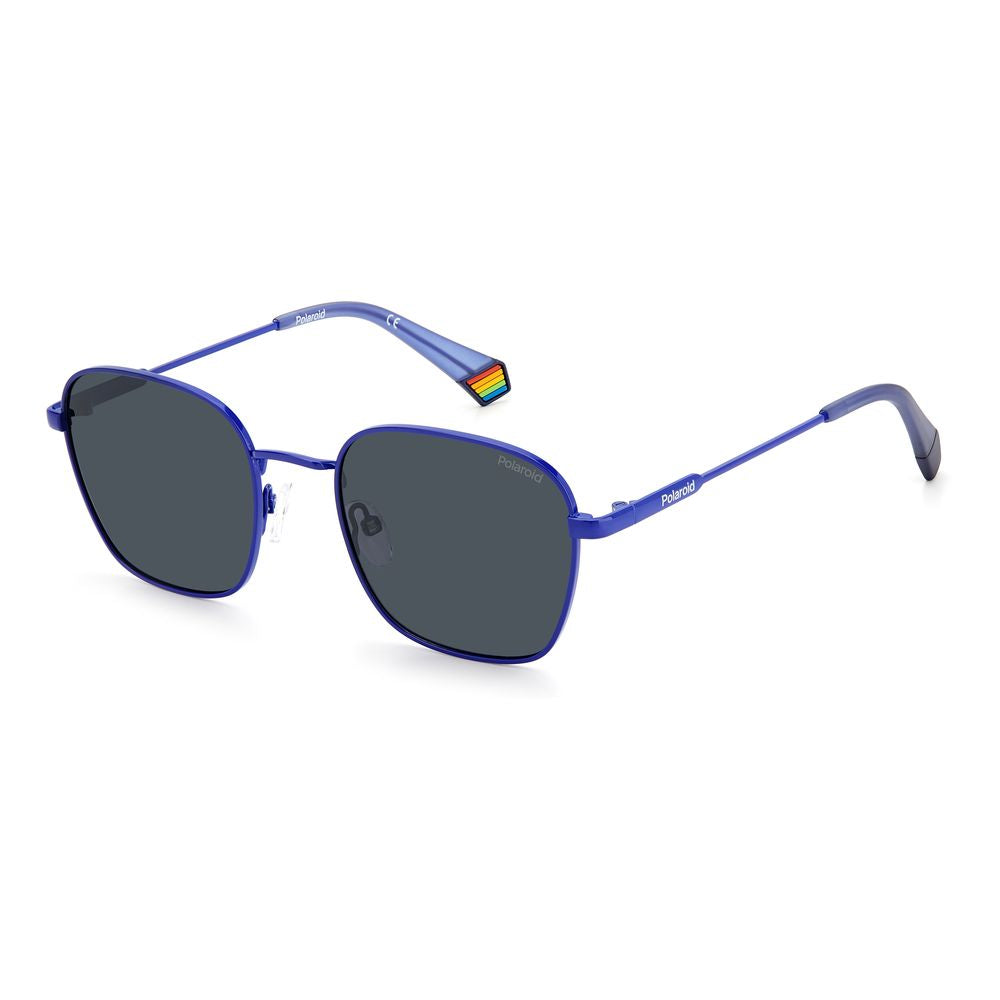 Polaroid Blaue Edelstahl-Sonnenbrille