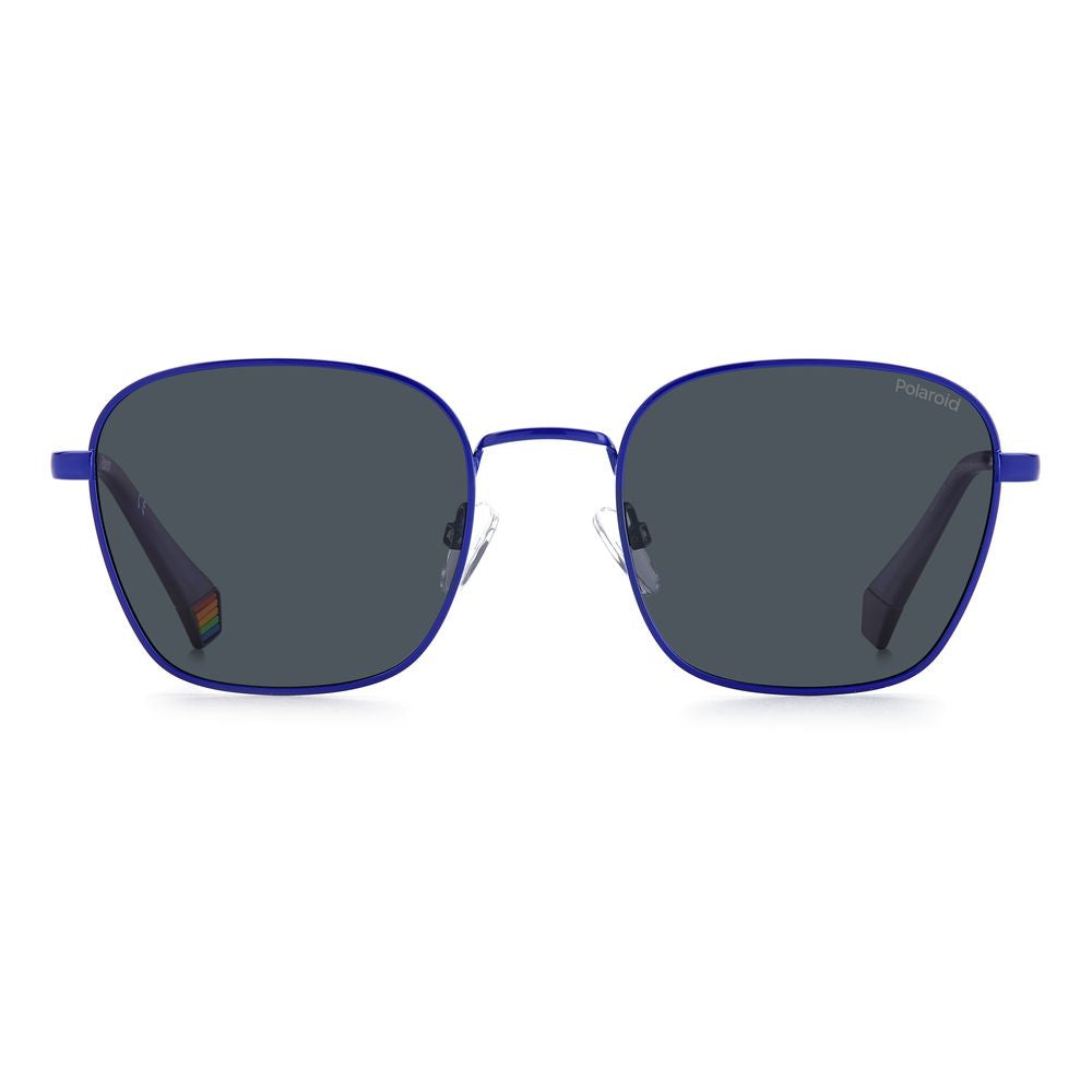 Polaroid Blaue Edelstahl-Sonnenbrille