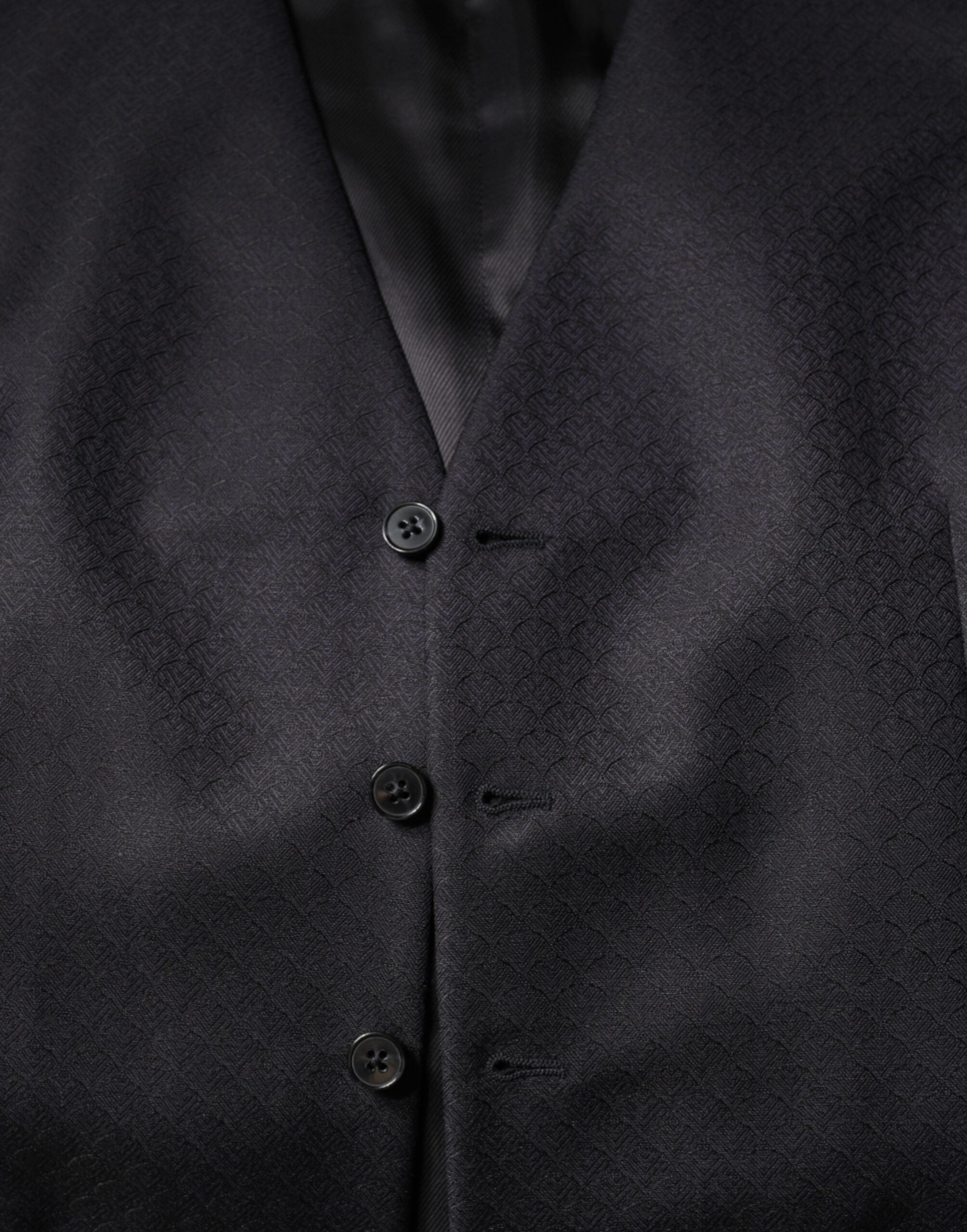Dolce & Gabbana Schwarze Wollweste Kleid Formelle Weste