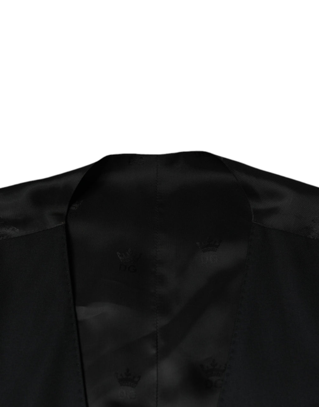 Dolce & Gabbana Schwarze Wollweste Kleid Formelle Weste