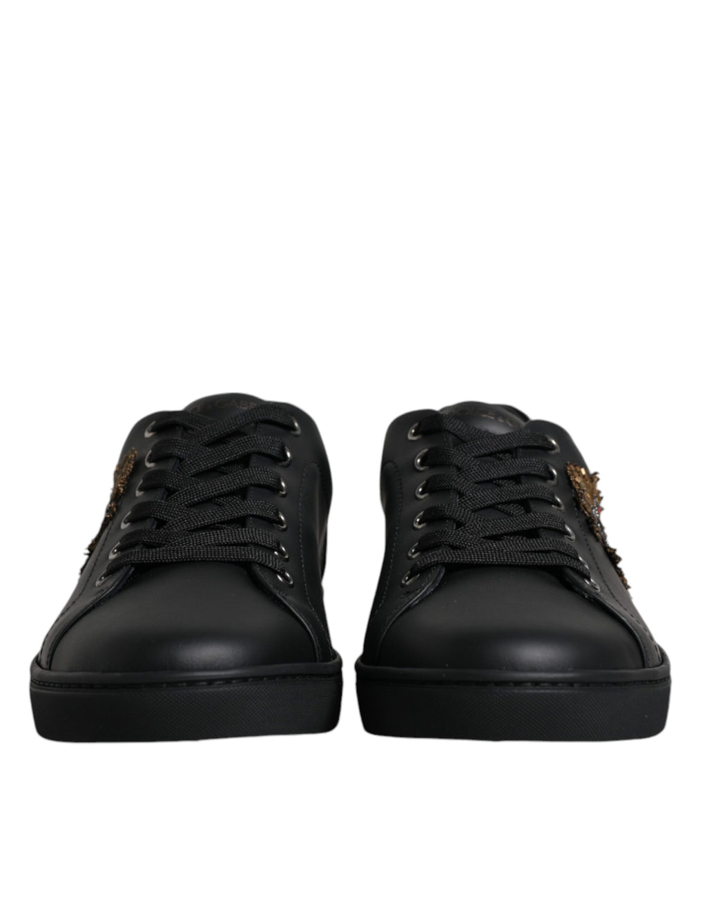 Dolce & Gabbana Schwarze London Sacred Heart Herren-Sneakers