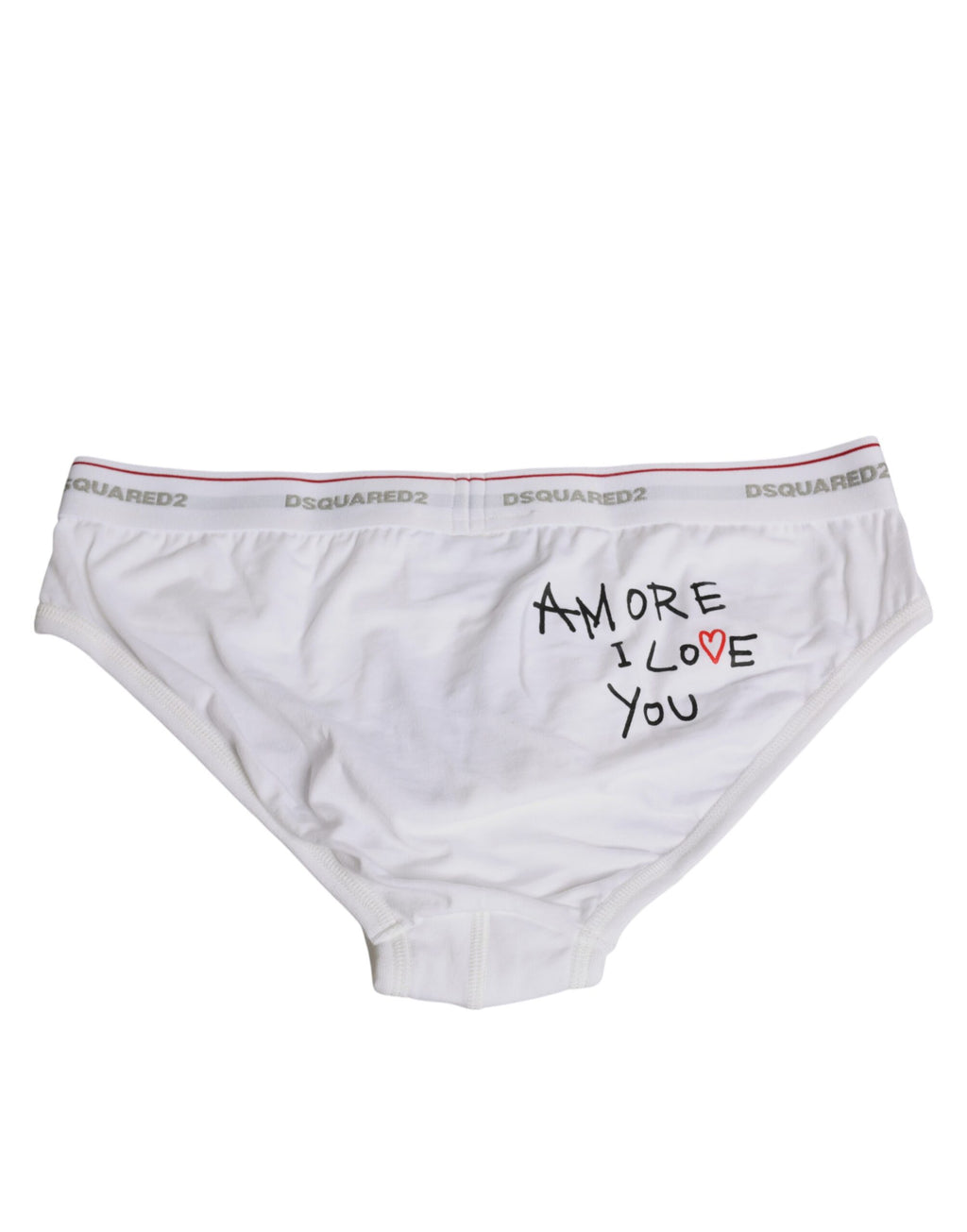 Dsquared² Weiß Baumwolle Stretch Frauen mittlere Taille Panty Unterwäsche