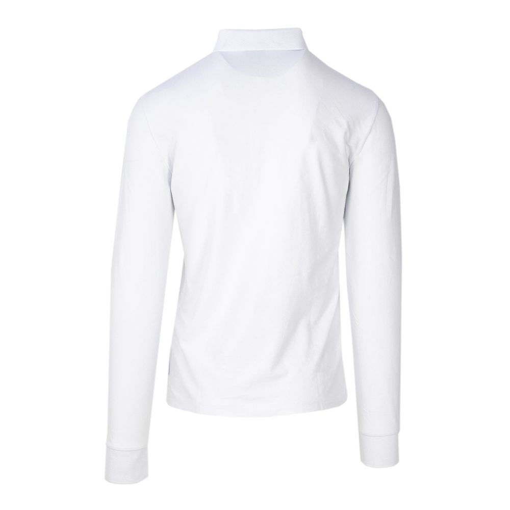 Armani Exchange Weißes Baumwoll-Langarmshirt