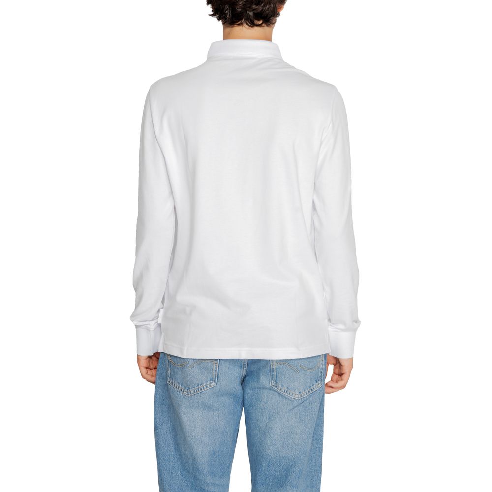 Armani Exchange Weißes Baumwoll-Langarmshirt