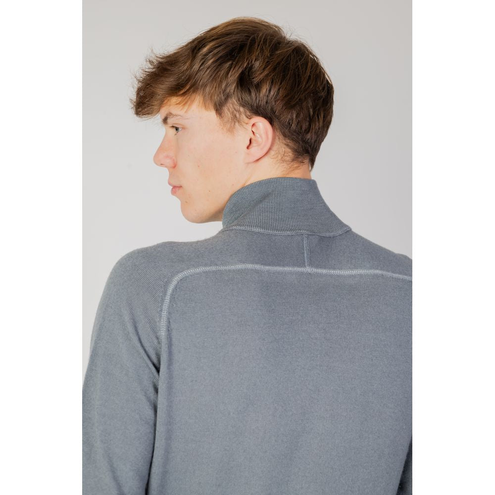 Hugo Boss Graue Strickjacke aus Wolle