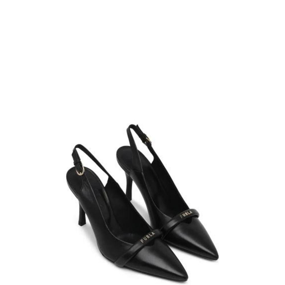 Furla Schwarzer Leder High Heel