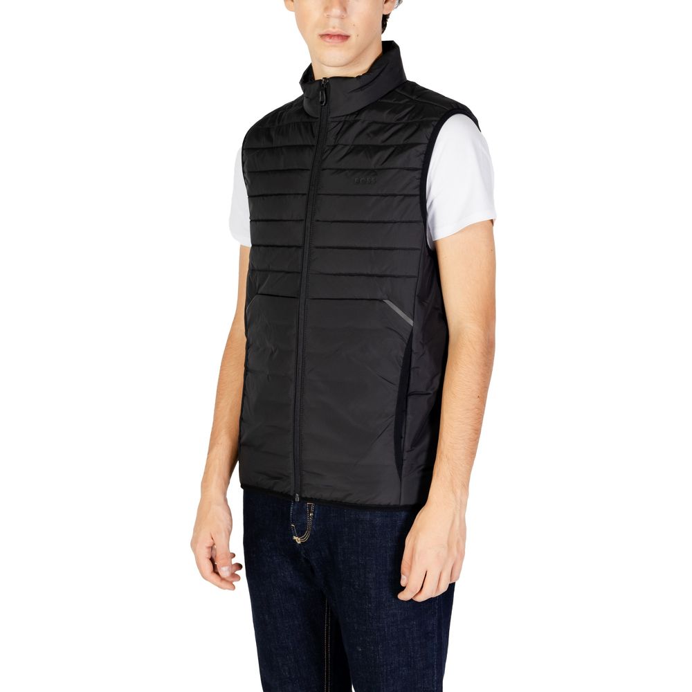 Hugo Boss Schwarze Polyester Sleveless Jacke