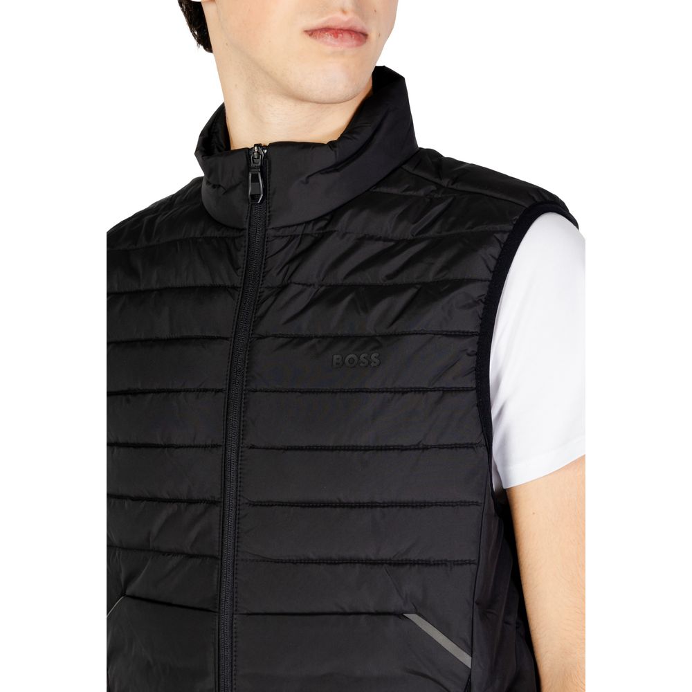 Hugo Boss Schwarze Polyester Sleveless Jacke