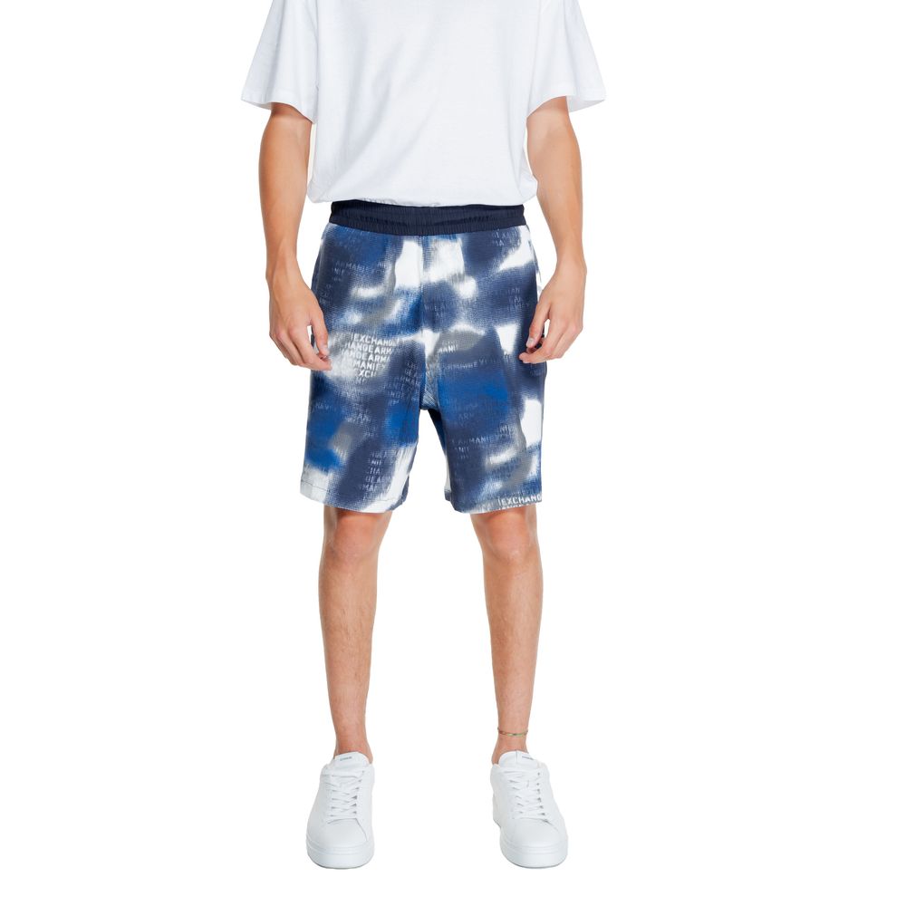 Armani Exchange Blaue Baumwoll-Bermudas