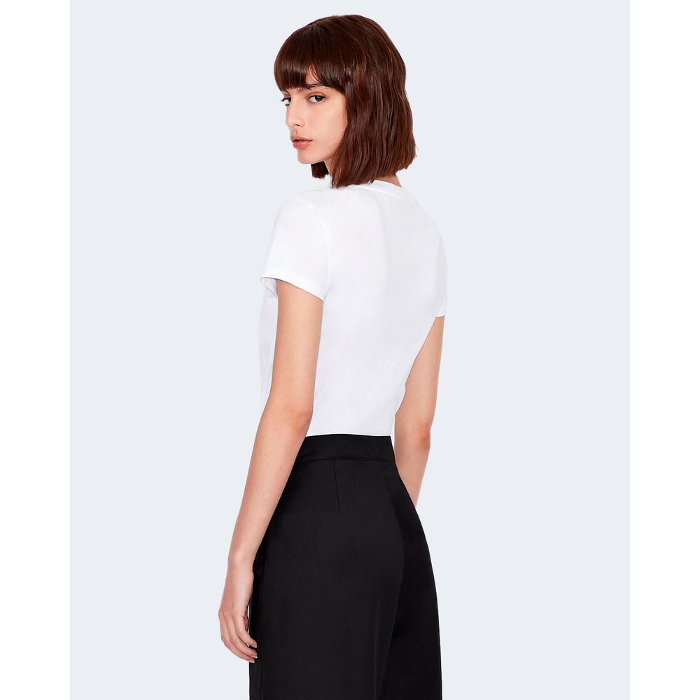 Armani Exchange T-Shirt aus weißer Baumwolle