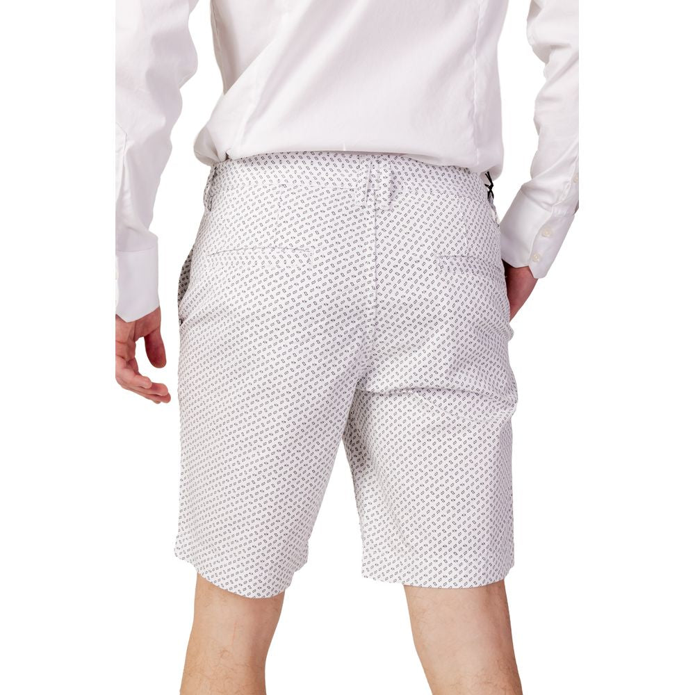 Armani Exchange Weiße Baumwoll-Bermudas