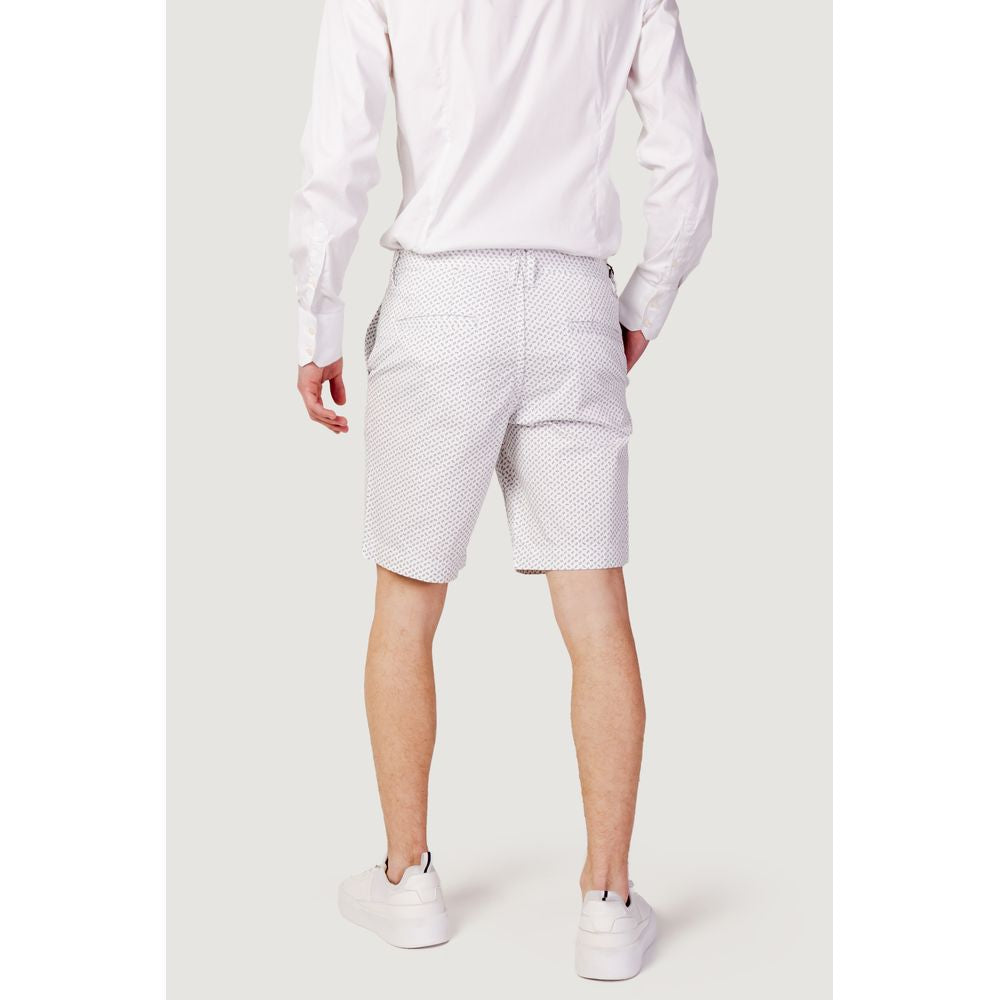 Armani Exchange Weiße Baumwoll-Bermudas