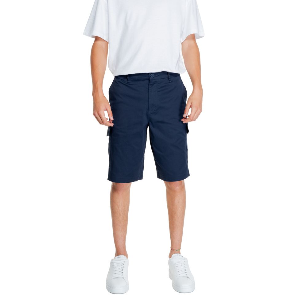 Armani Exchange Blaue Baumwoll-Bermudas