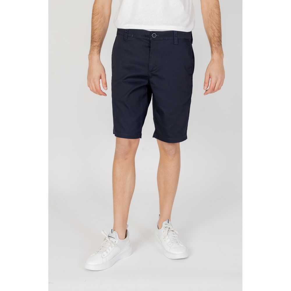 Armani Exchange Blaue Baumwoll-Bermudas