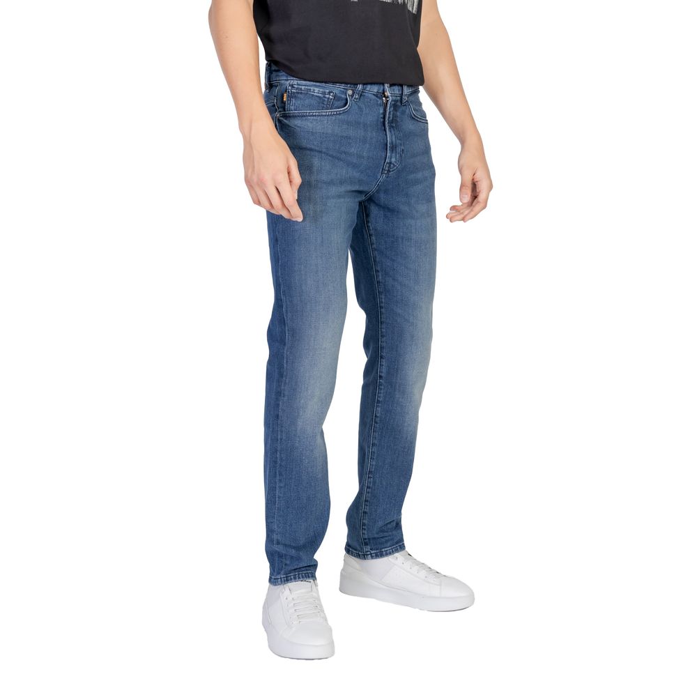 Hugo Boss Relaxed Fit Jeans aus blauer Baumwolle