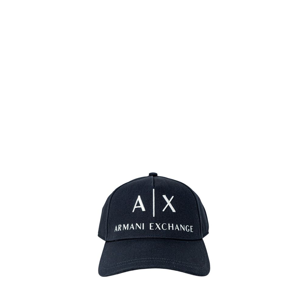 Armani Exchange Blaue Baumwollkappen Baseballmütze
