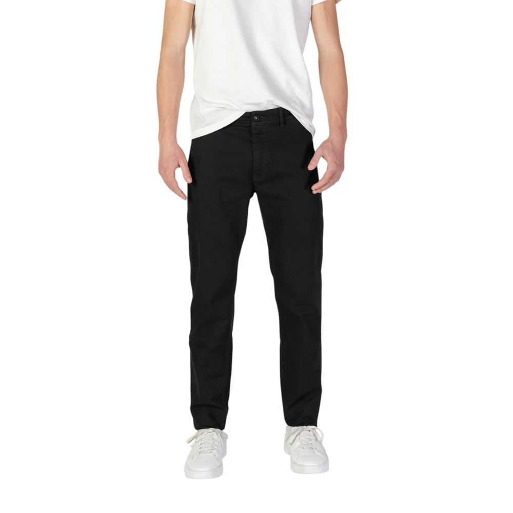 Hugo Boss Schwarze Baumwoll-Skinny-Hose