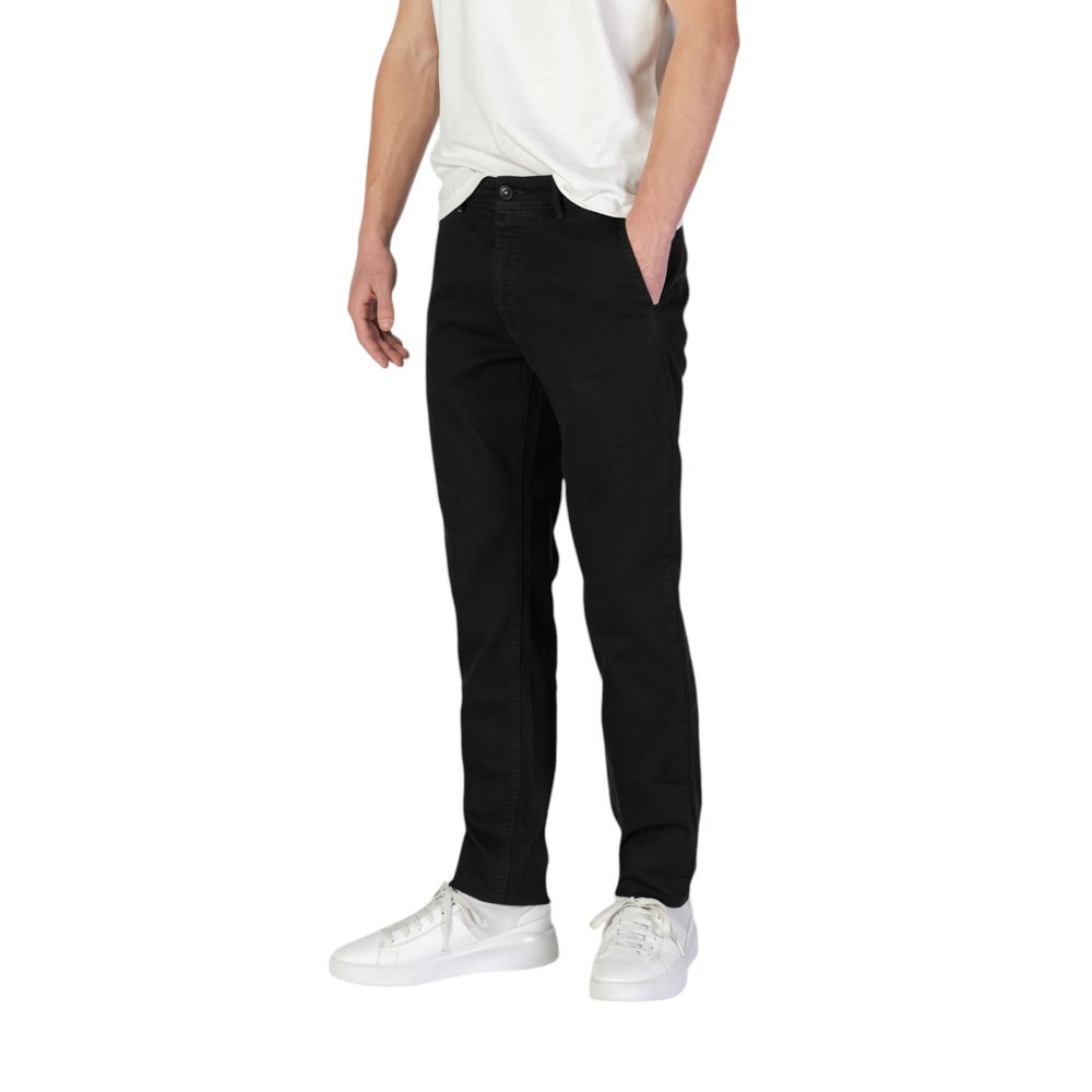 Hugo Boss Schwarze Baumwoll-Skinny-Hose