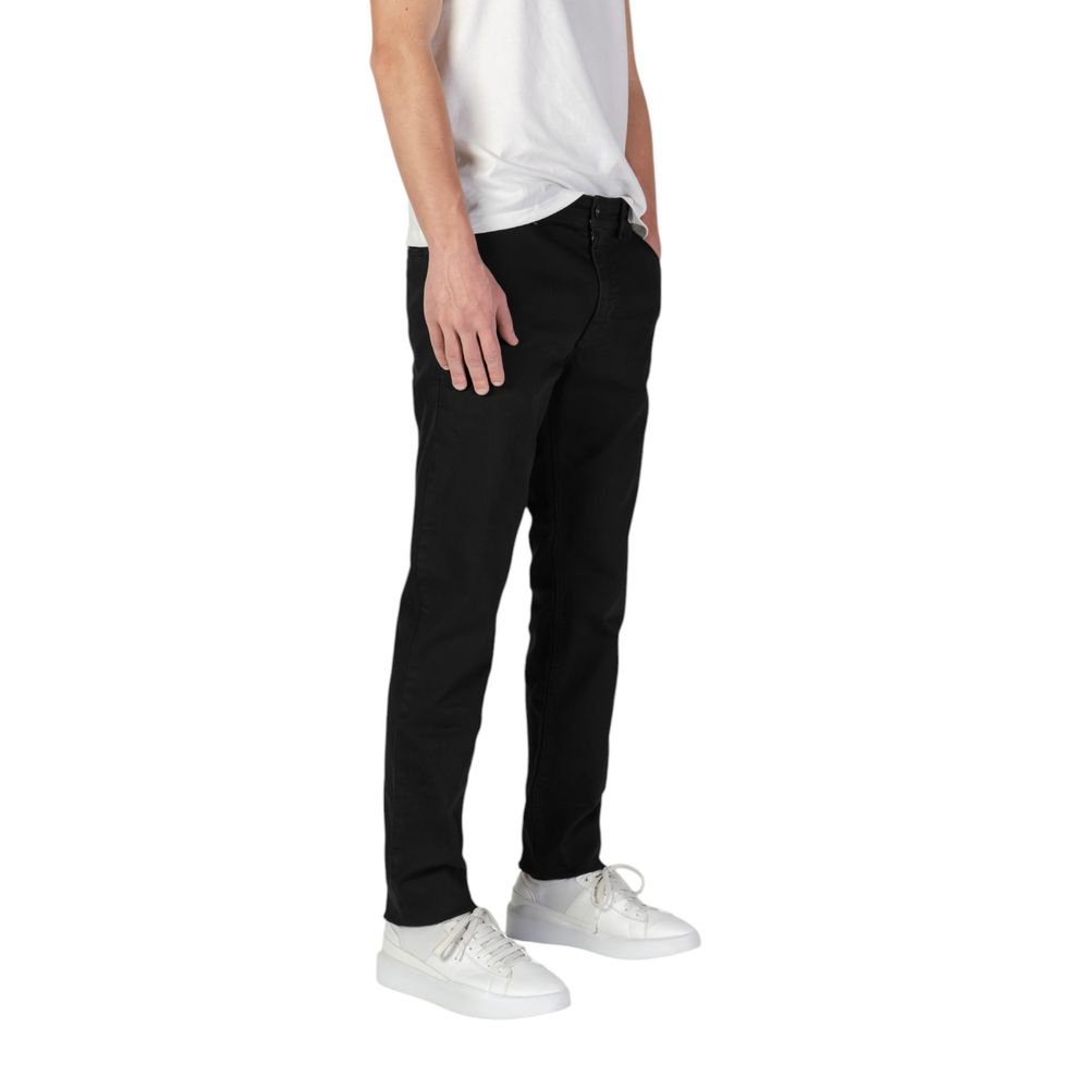 Hugo Boss Schwarze Baumwoll-Skinny-Hose
