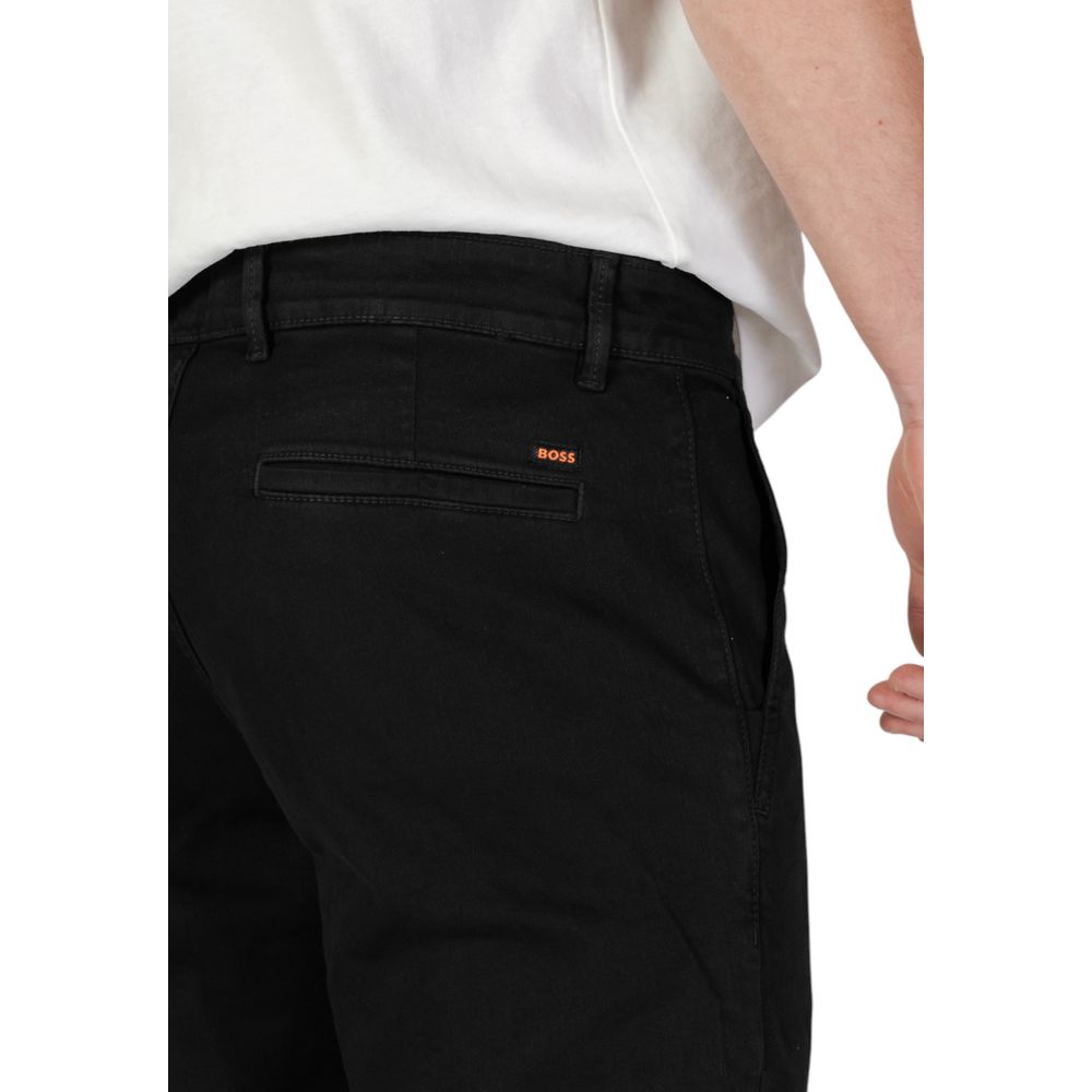 Hugo Boss Schwarze Baumwoll-Skinny-Hose