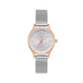 Ted Baker Silberne Edelstahl-Dress-Watch