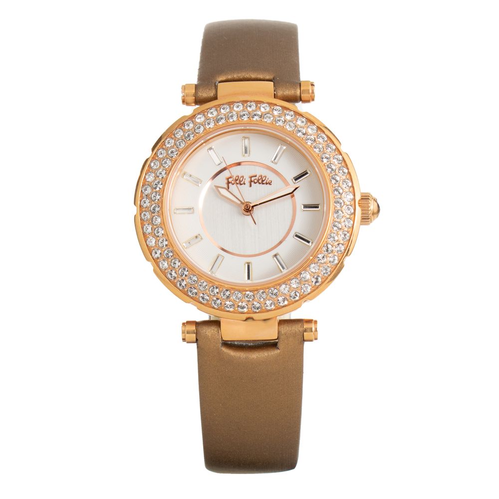 Folli Follie Braune Leder-Dress-Uhr