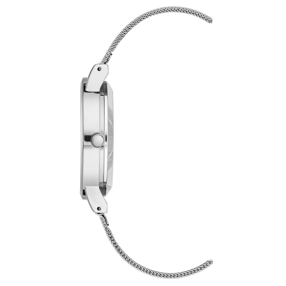 Juicy Couture Silberne Edelstahl-Armbanduhr