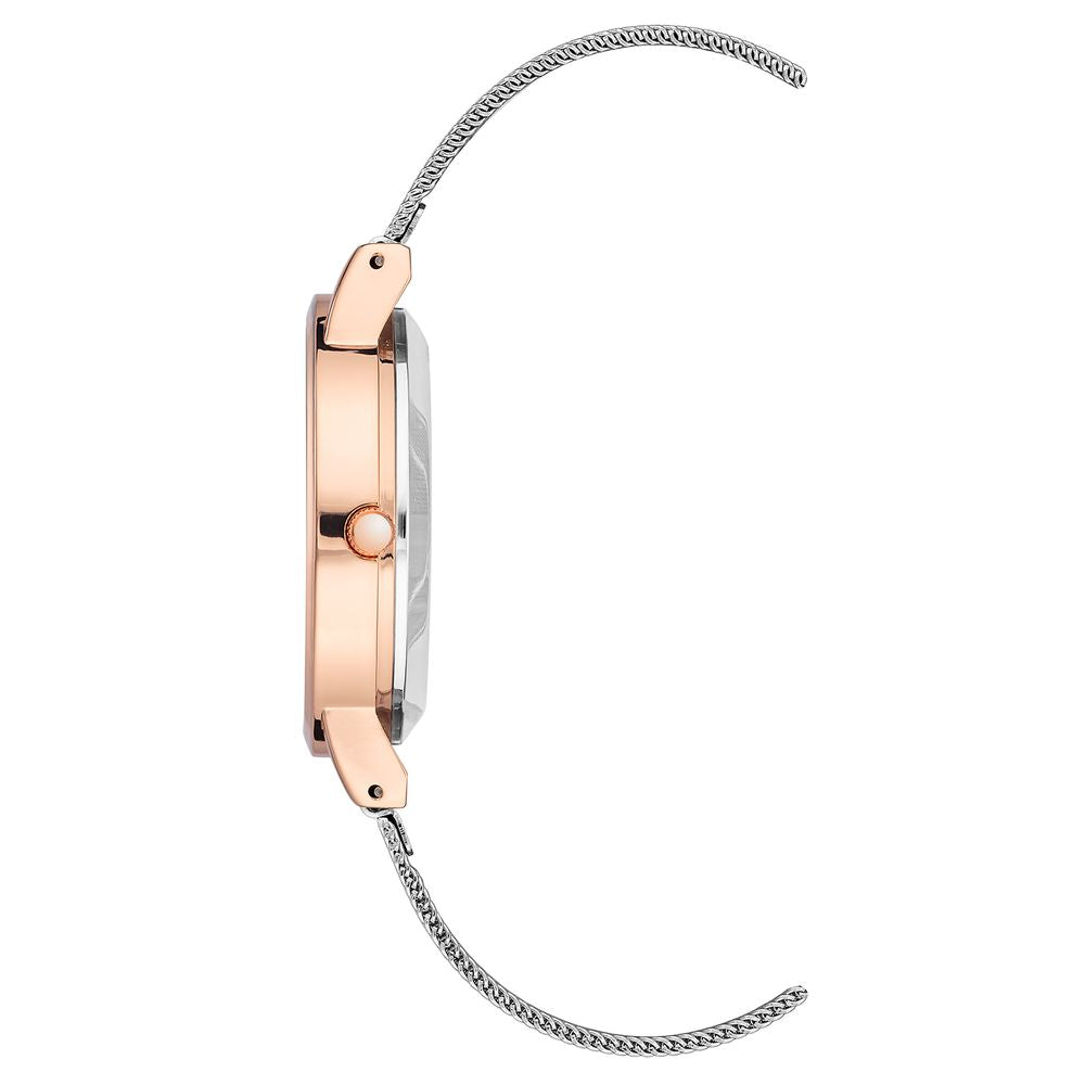 Juicy Couture Silberne Edelstahl-Armbanduhr